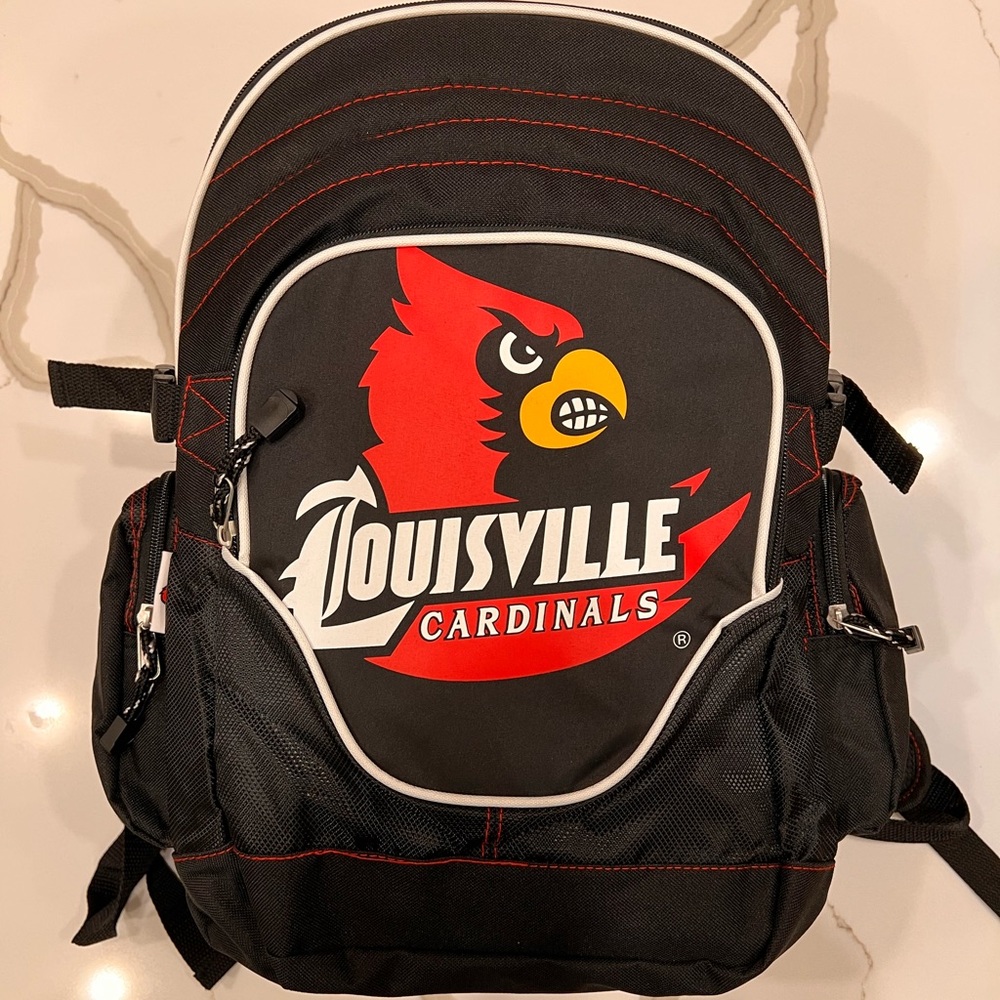 NWOT Official Licensed Premium NCAA Louisville Cardinals Large Backpack